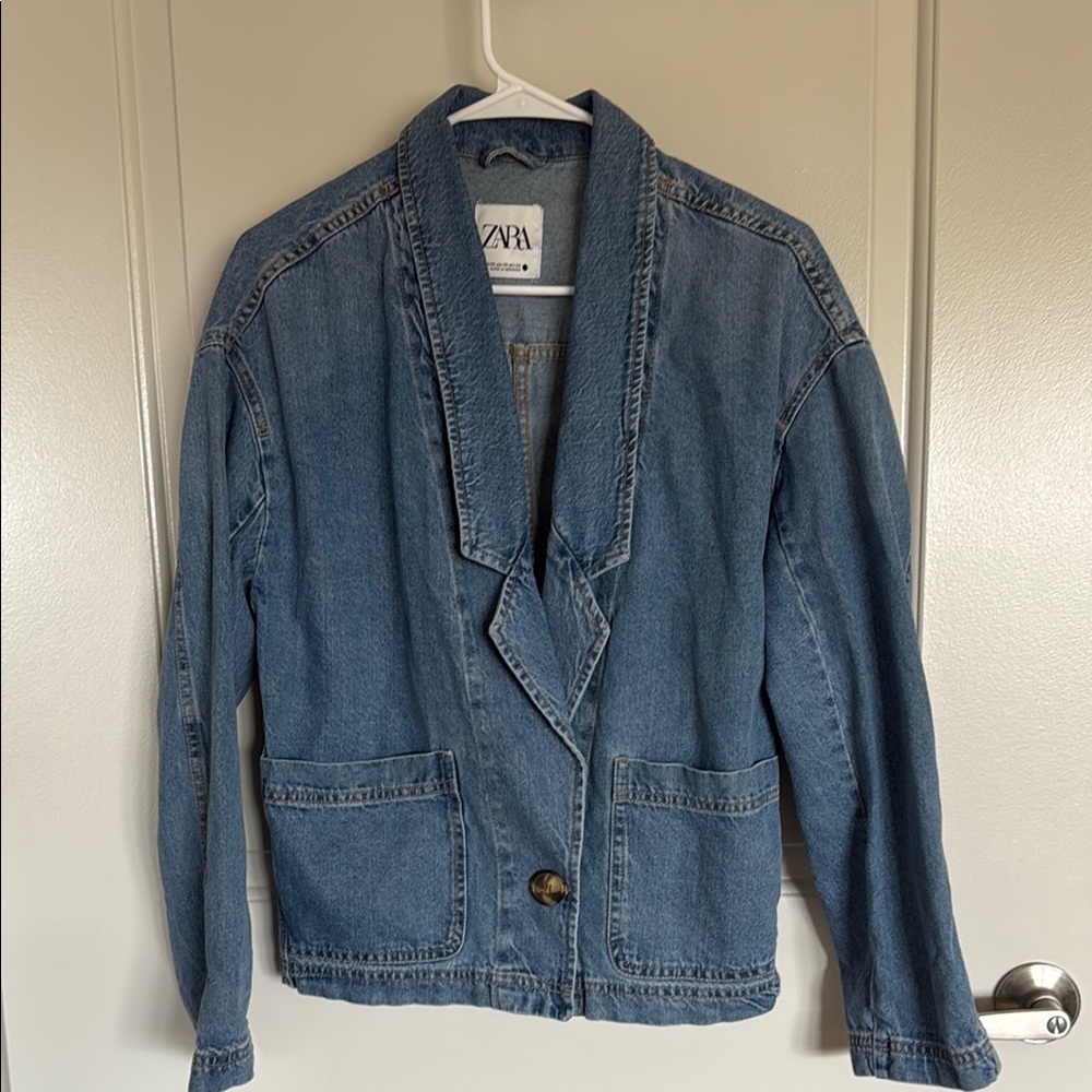 Zara Blue Denim Jacket